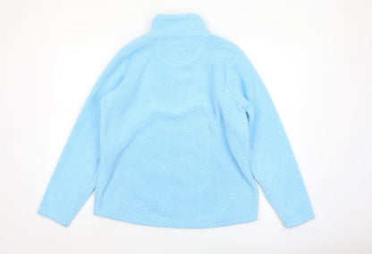 Hawkshead Women Blue Fleece 1/2 Zip Pullover Sweatshirt Size 14