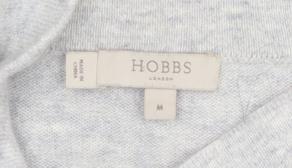 Hobbs Women Grey Roll Neck Merino Wool Cashmere Jumper M