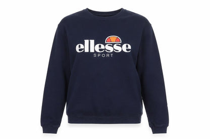 Ellesse Women Navy Blue Crew Neck Pullover Sweatshirt UK 12