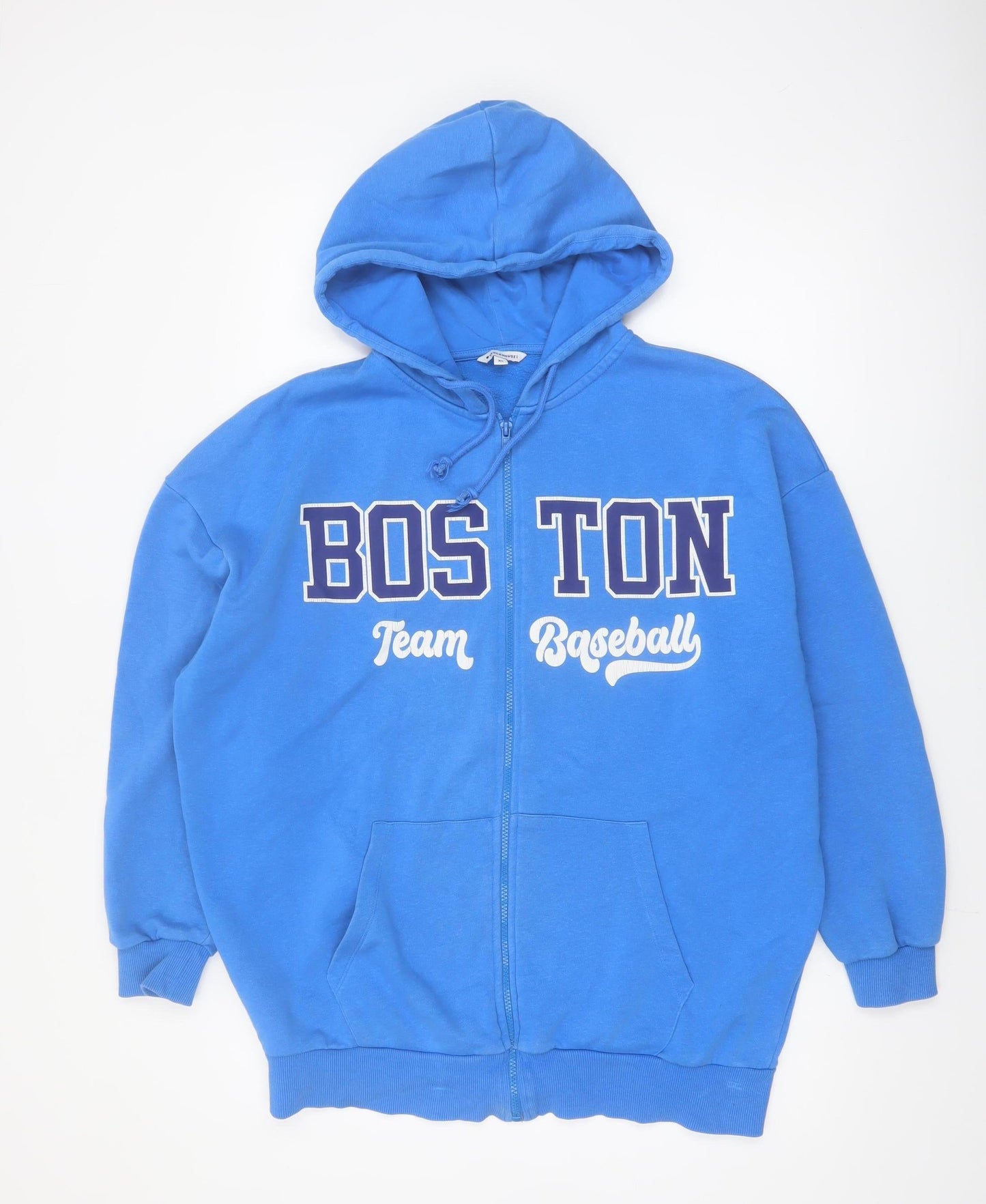 Clockhouse Women Blue Full Zip Hoodie Boston Team Design XS