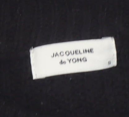Jacqueline de Yong Women's Black Chunky Knit Pullover Jumper Size S