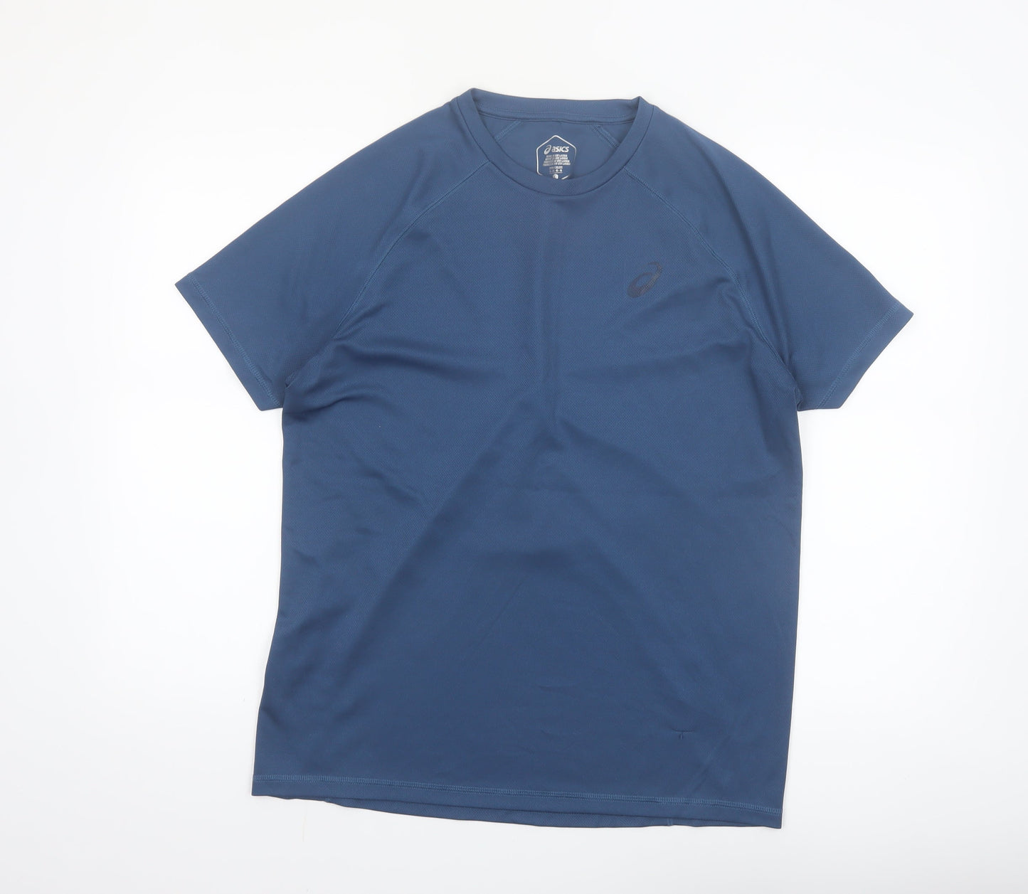 ASICS Men's Blue Short Sleeve Athletic Running T-Shirt Size L