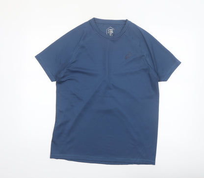 ASICS Men's Blue Short Sleeve Athletic Running T-Shirt Size L
