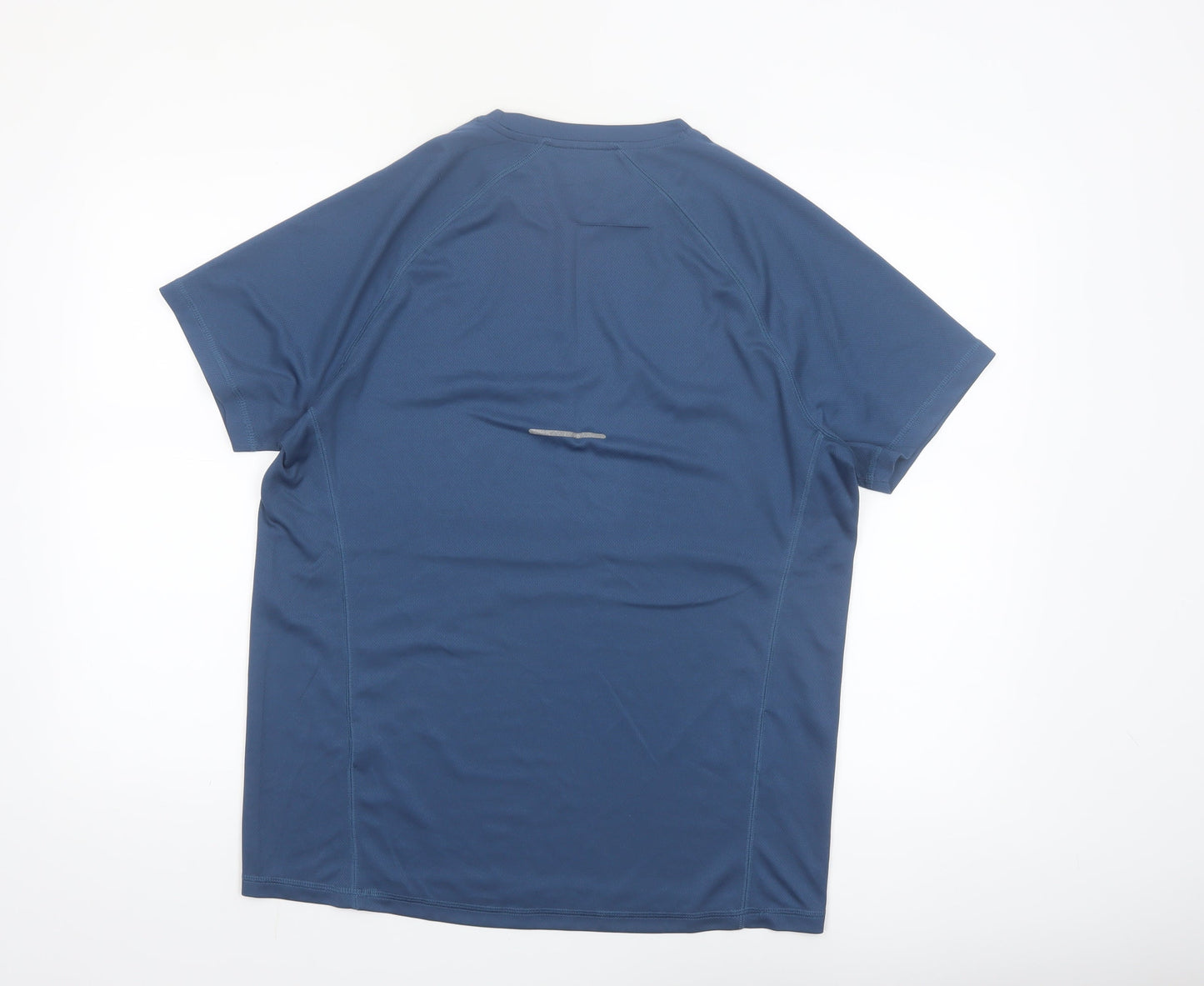 ASICS Men's Blue Short Sleeve Athletic Running T-Shirt Size L