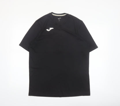 Joma Men's Black Athletic Short Sleeve T-Shirt Size L