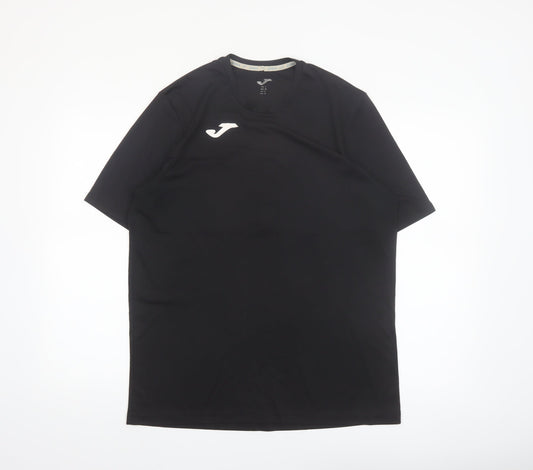 Joma Men's Black Athletic Short Sleeve T-Shirt Size L