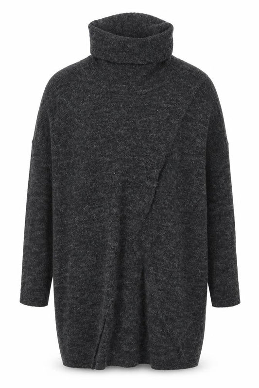 ONLY Women’s Grey Roll Neck Long Sleeve Knit Jumper L