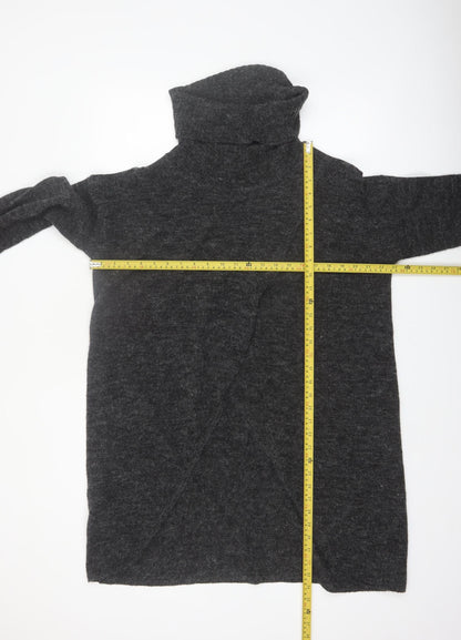 ONLY Women’s Grey Roll Neck Long Sleeve Knit Jumper L