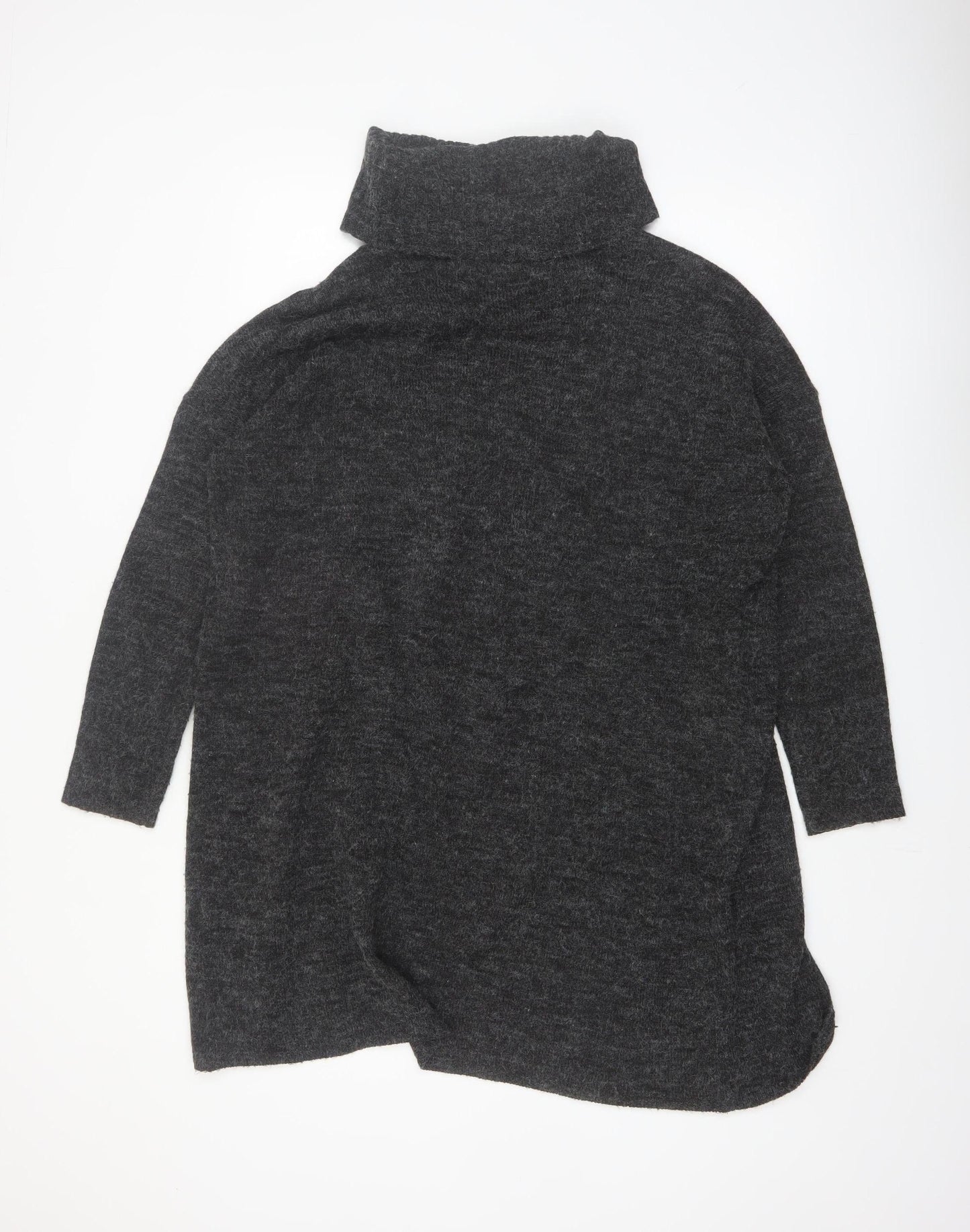 ONLY Women’s Grey Roll Neck Long Sleeve Knit Jumper L