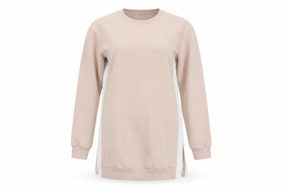 Mint Velvet Womens Beige Longline Pullover Sweatshirt Size S