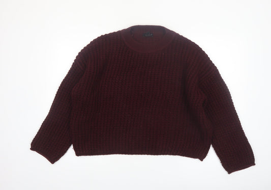New Look Women's Brown Chunky Knit Pullover Jumper Size L