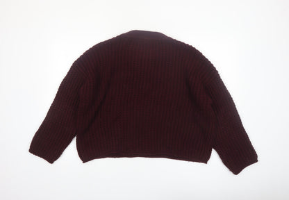 New Look Women's Brown Chunky Knit Pullover Jumper Size L