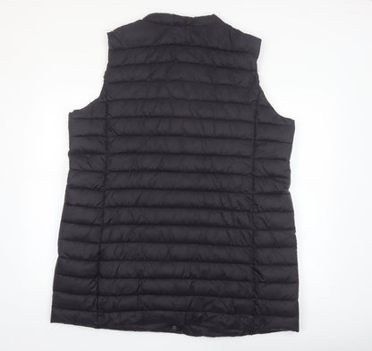 Dunnes Stores Men’s Black XL Puffer Waistcoat Quilted Mid-Length