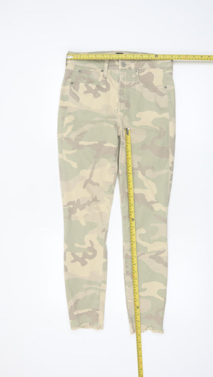 GAP Women’s Beige Camouflage Skinny Jeans Size 6 Slim Fit