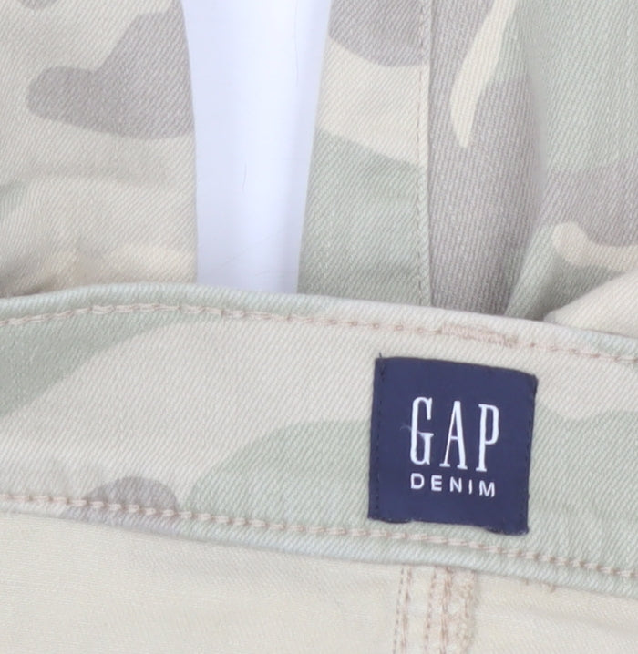 GAP Women’s Beige Camouflage Skinny Jeans Size 6 Slim Fit