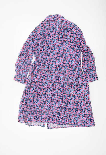 Hush Women’s Multicoloured Floral Shirt Dress Size 12