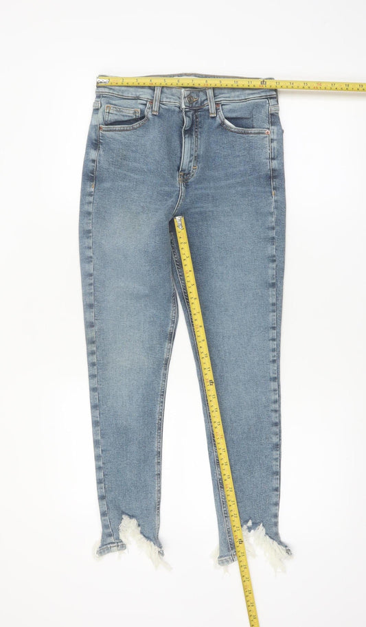 Topshop Jamie Women's Blue High Rise Skinny Jeans Size 12R