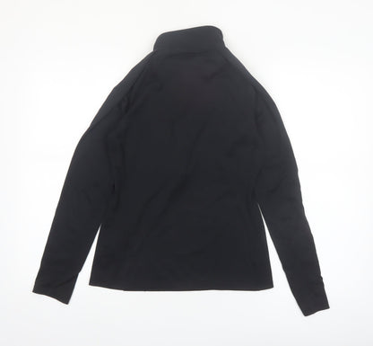 Under Armour Women's Black Small 1/4 Zip Long Sleeve HeatGear Top