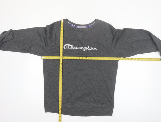 Champion Men's Grey M Pullover Crew Neck Sweatshirt