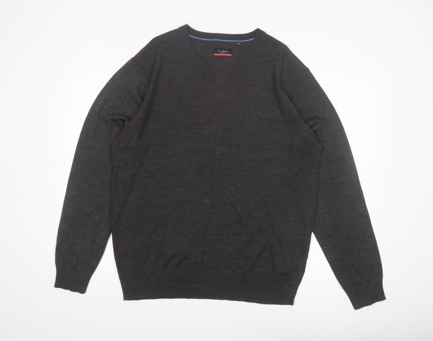 Mens UK Size 2XL Pierre Cardin Grey Pullover Jumper