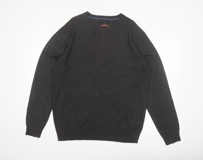 Mens UK Size 2XL Pierre Cardin Grey Pullover Jumper