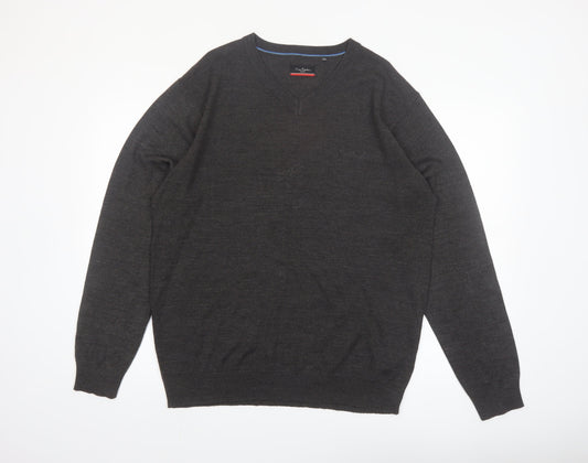 Mens UK Size 2XL Pierre Cardin Grey Pullover Jumper