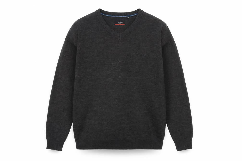 Mens UK Size 2XL Pierre Cardin Grey Pullover Jumper