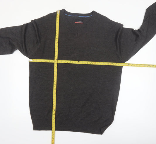 Mens UK Size 2XL Pierre Cardin Grey Pullover Jumper
