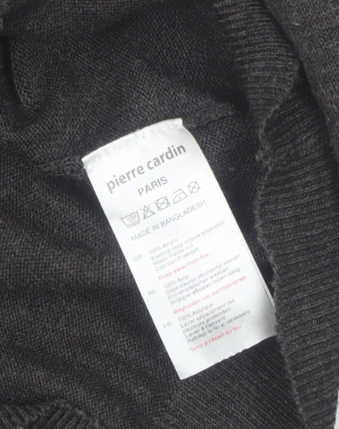 Mens UK Size 2XL Pierre Cardin Grey Pullover Jumper