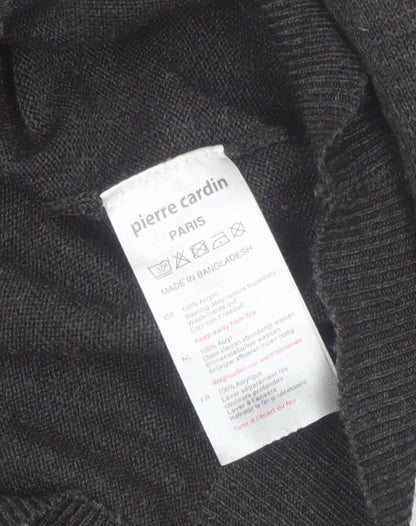 Mens UK Size 2XL Pierre Cardin Grey Pullover Jumper