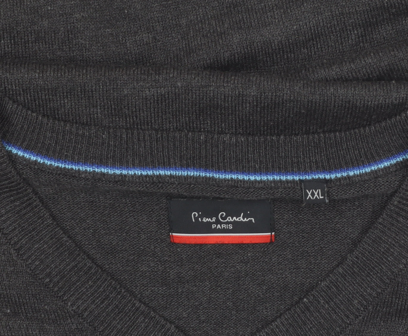 Mens UK Size 2XL Pierre Cardin Grey Pullover Jumper