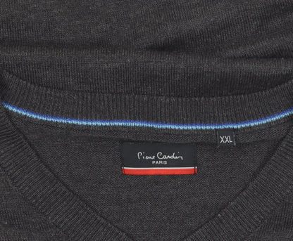 Mens UK Size 2XL Pierre Cardin Grey Pullover Jumper