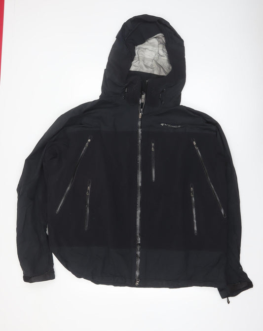 Columbia Men's Black 2XL Titanium Interchange Waterproof Hooded Jacket