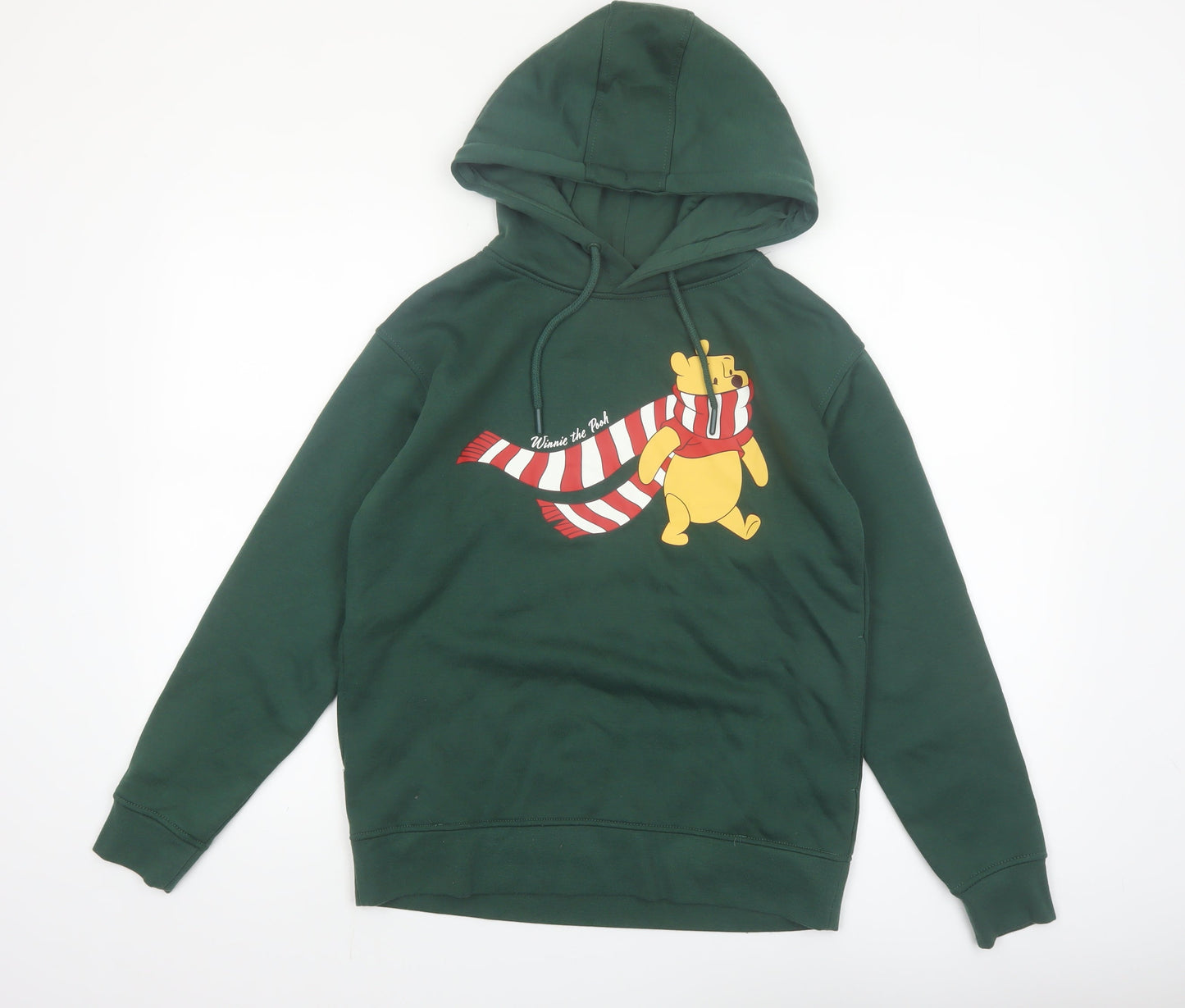 Disney Winnie the Pooh Green Hoodie XS Women's Pullover Hooded Sweatshirt