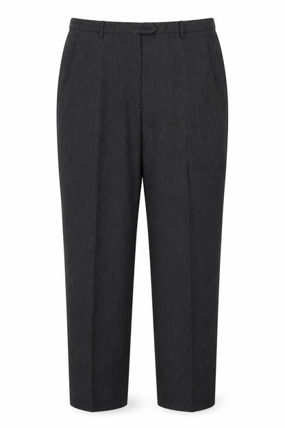 Larry Levine Women’s Grey Pleated Dress Pants Size 16 Tailored Twill Trousers