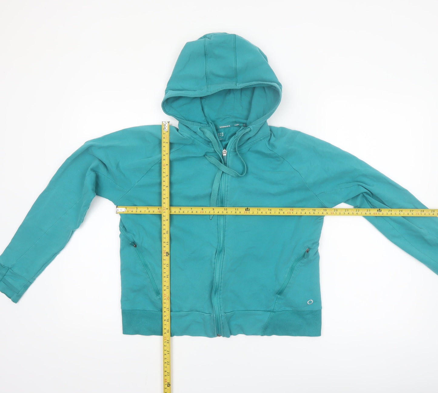 Marks and Spencer Women’s Rich Aqua Full Zip Hoodie Size 12