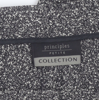 Principles Petite Womens Grey Tweed Trousers Size 10 Workwear