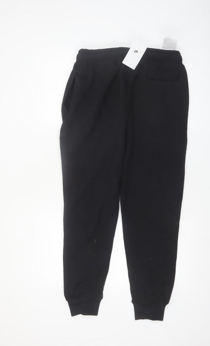 Nike Men’s Black Fleece Jogger Trousers Size L Comfortable Fit
