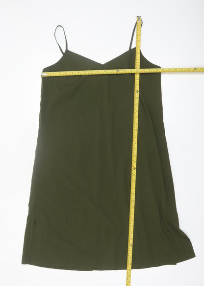 Marks and Spencer Women’s Green Size 14 Slip Dress