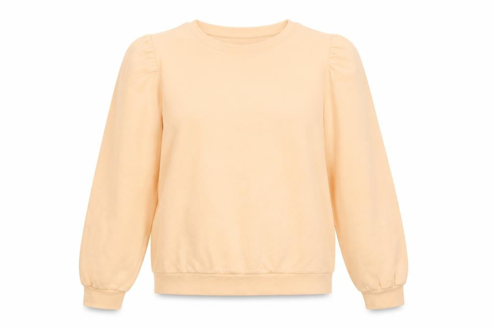 Avenue Women Peach Pullover Sweatshirt Size 8-10 Cotton Blend Casual