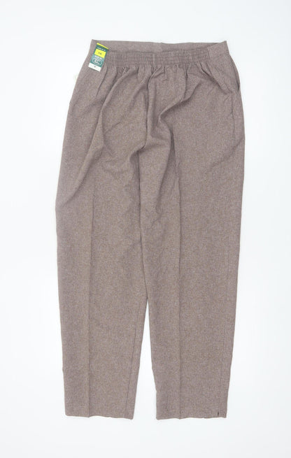Emma Collection Womens Brown Size 16 Straight Trousers