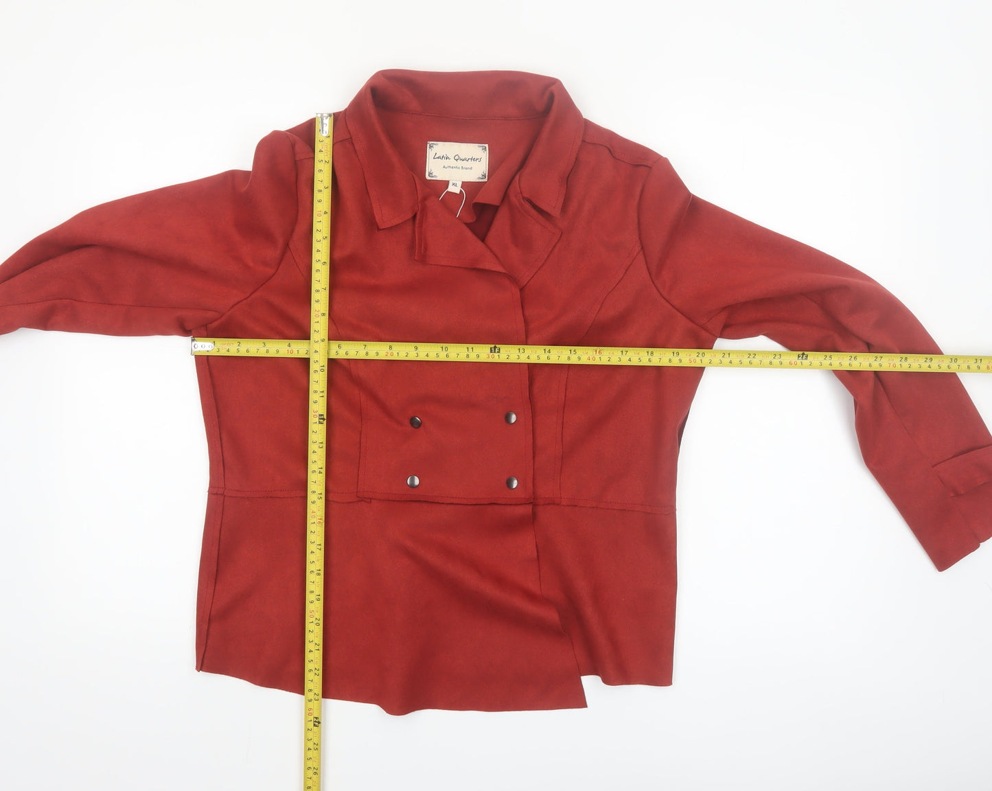 Latin Quarters Women's Red XL Biker Softshell Jacket