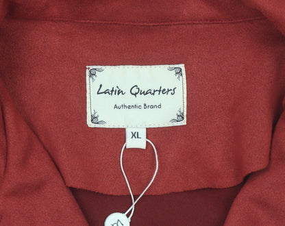 Latin Quarters Women's Red XL Biker Softshell Jacket