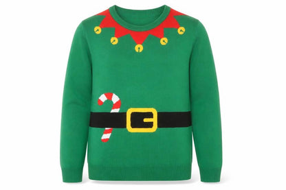 Esmara Womens Green Christmas Elf Pullover Jumper Size 12