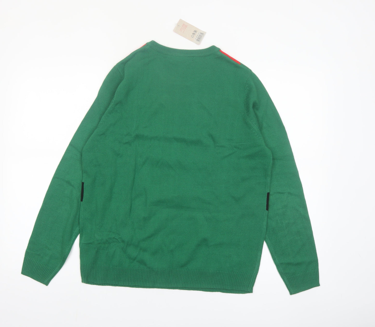 Esmara Womens Green Christmas Elf Pullover Jumper Size 12