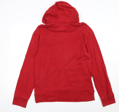 Levi's Women's Red Pullover Hoodie Medium Classic Logo Sweatshirt
