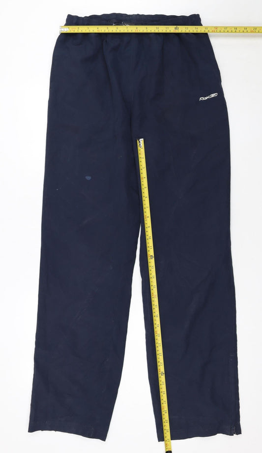 Reebok Women Blue Size 14 Track Pants Lightweight Activewear