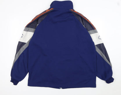 Champion Men's Blue Medium Full Zip Track Jacket 90s Sports Style