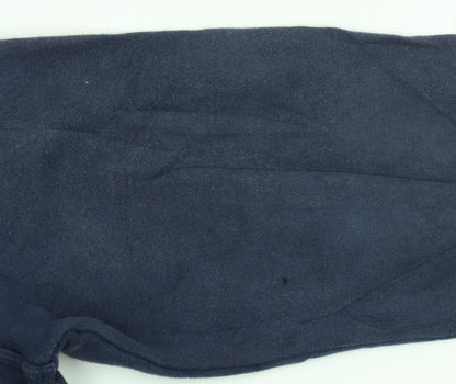 Nike Women's Navy Pullover Hoodie Medium Cotton Blend