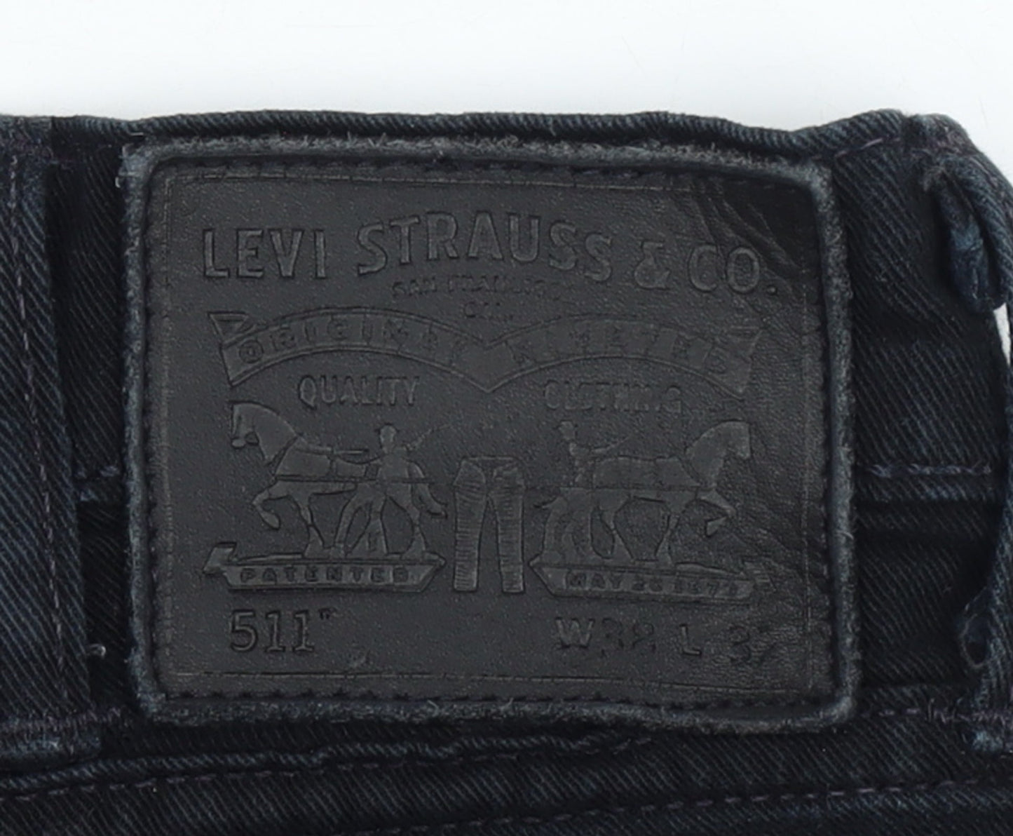 Levi's 511 Men's Black Slim Jeans W32 L32 Dark Wash